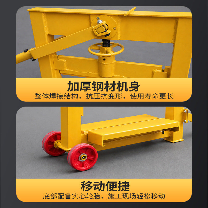 Small manual brick cutting machine, masonry, and construction site can be used for manual cutting and cutting of aerated bricks