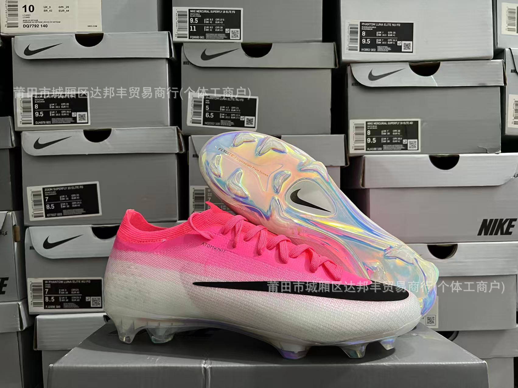 New CR Ronaldo Assassin 17FG low-top Vapor soccer boots for men and women, full-sole air-cushioned sneakers