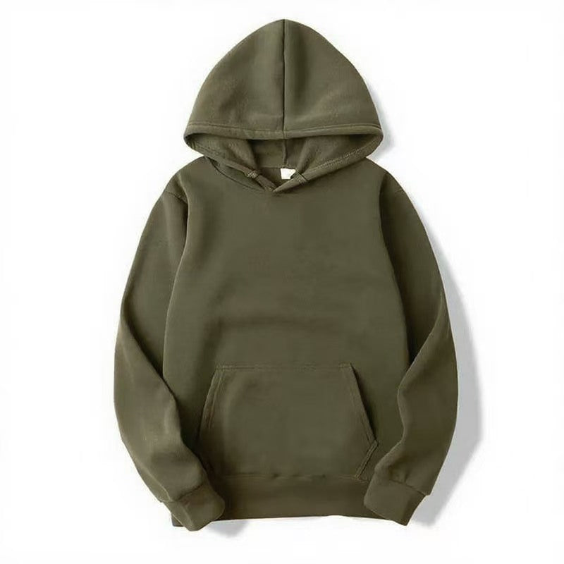 Men's Heavyweight Thickened Fluffy Jacket Fleece Pullover Hoodie - Casual Winter Streetwear Sweatshirt
