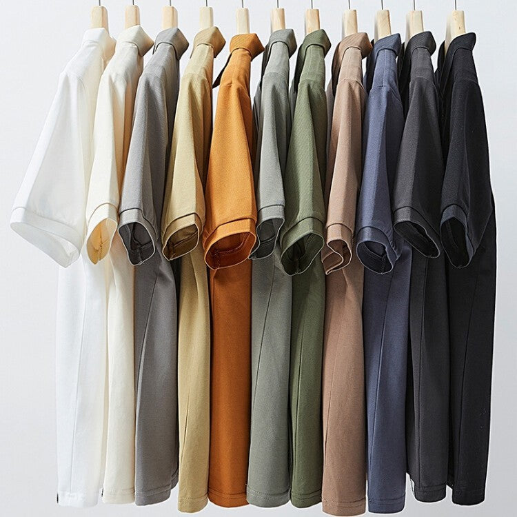 Men's Premium Ice Silk Short-Sleeve Polo Shirt - Breathable Slim Fit Summer Knit