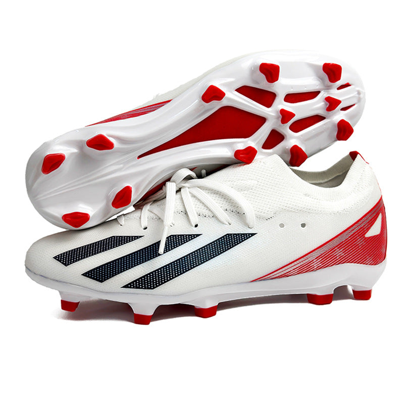 Cross-border new popular football shoes for men, low-top, teens, students, adults, long spikes, grass training football boots wholesale