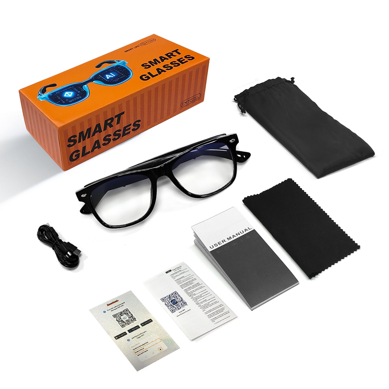 F16 Smart AI Translation Bluetooth Glasses - Audio Sunglasses with Voice Call