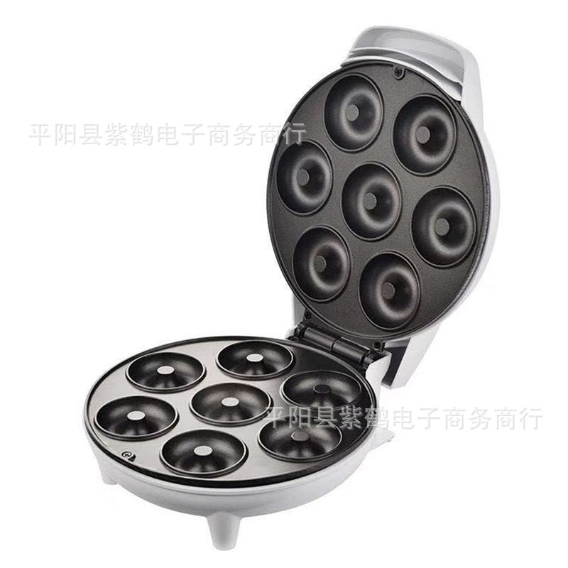 Mini Non-Stick Electric Donut Machine - Compact Breakfast Cake Maker