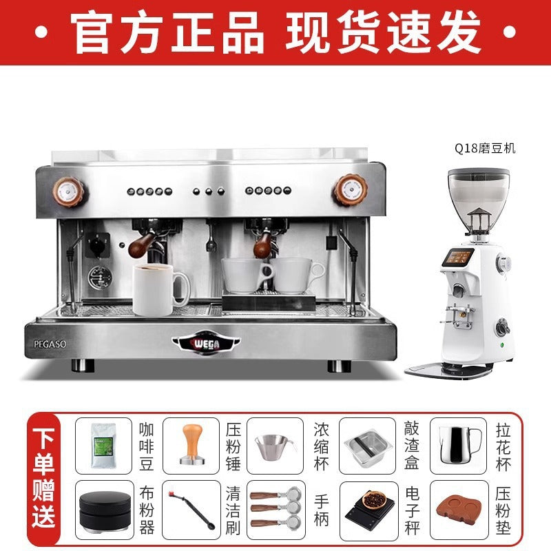 Wega Pegaso Commercial E61 Espresso Machine – Electro-Control, Single & Double Group Head (White / Black / Silver)