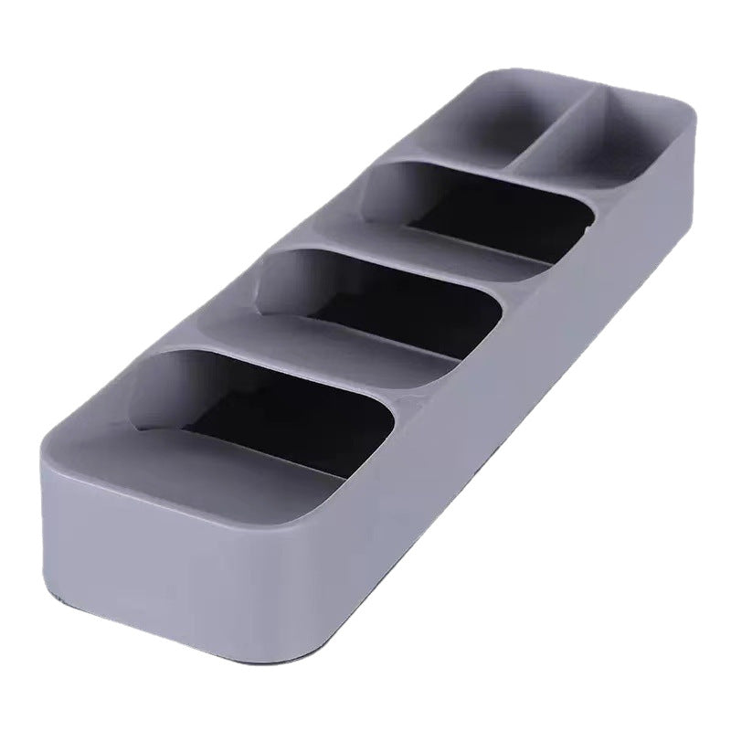 Kitchen Drawer Cutlery Organizer Compartment - Multi-Slot Knife Holder Box