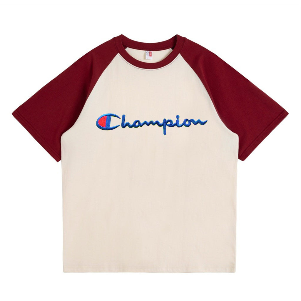 Unisex Loose Fit Embroidered Cotton Short-Sleeve T-Shirt - Premium Minimalist Streetwear Top