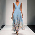 Women's Deep-V Chiffon Print Dress – Sexy Summer Vest Dress | 9 Colours | S–XXL