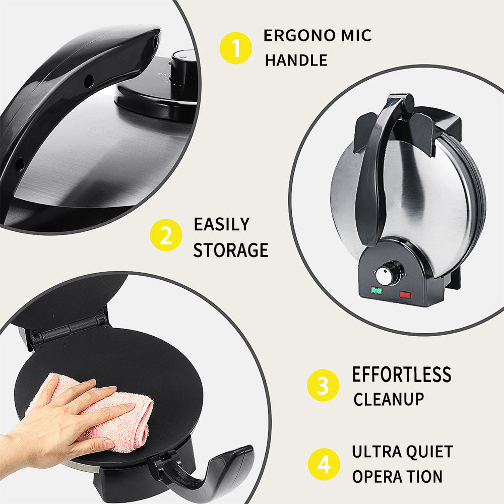 Double-Sided Electric Pizza & Roti Maker - Multi-Functional Crepe Baking Pan