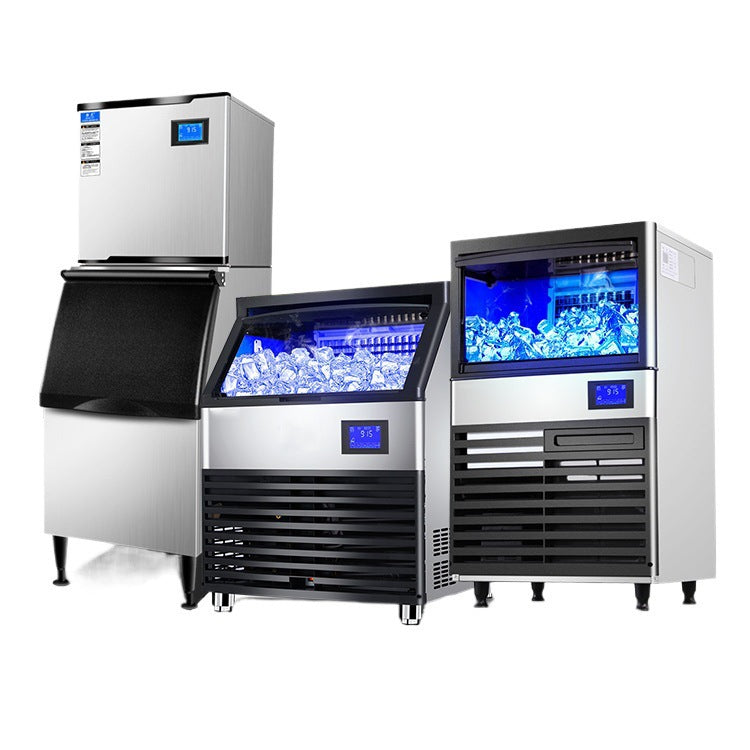 Large-Capacity Intelligent Automatic Commercial Ice Maker – Square & Crescent Ice | 68KG to 1200KG Daily | Bar & Milk Tea