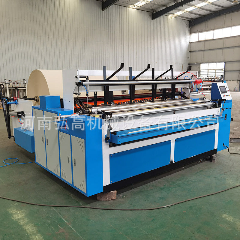 2200 Model Toilet Paper Rewinding Production Line – Small Roll Paper Manufacturing Equipment (Manual / Automatic Cutting)