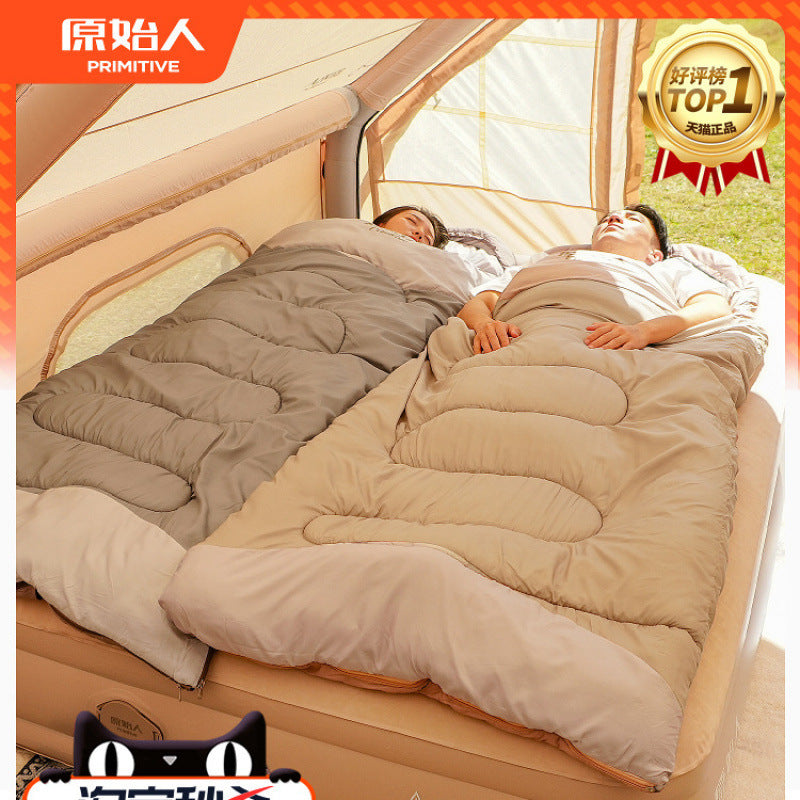 Primitive Man Thickened Adult Winter Sleeping Bag - Outdoor Camping Cold Weather Quilt