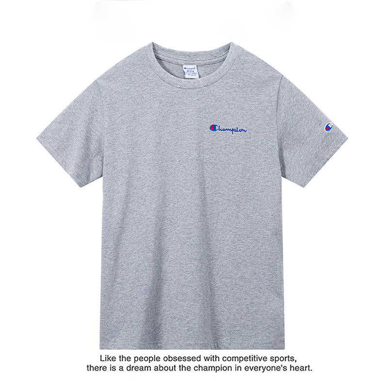 Unisex Loose Fit Embroidered Cotton Short-Sleeve T-Shirt - Premium Minimalist Streetwear Top