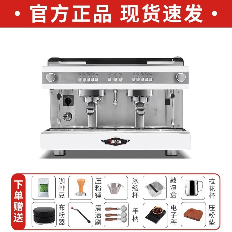 Wega Pegaso Commercial E61 Espresso Machine – Electro-Control, Single & Double Group Head (White / Black / Silver)