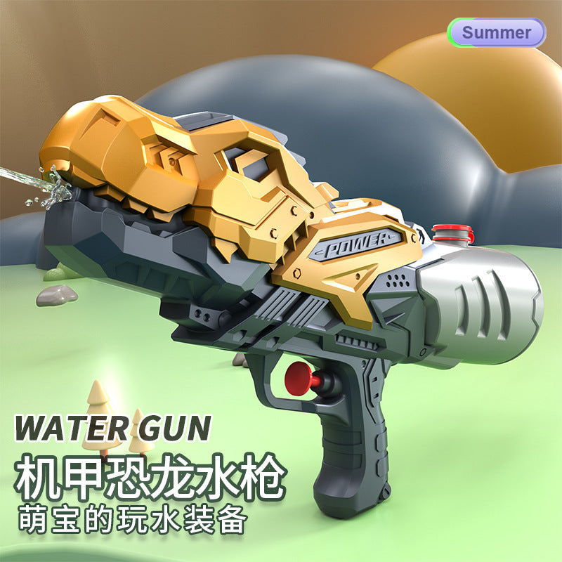 Double Nozzle Pull-Out Water Gun Toy - Cartoon Style Outdoor Water Play Kit