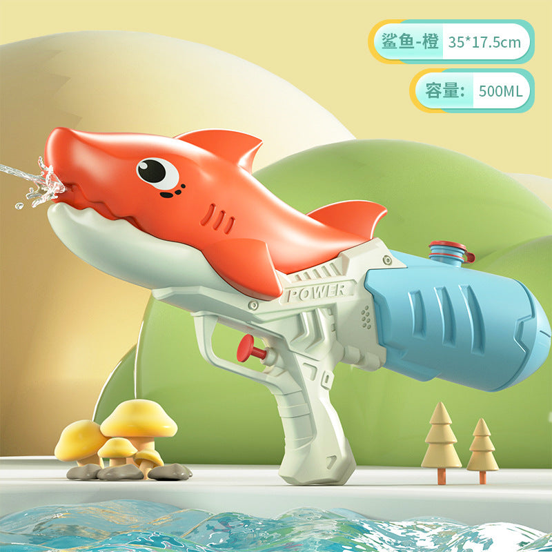 Double Nozzle Pull-Out Water Gun Toy - Cartoon Style Outdoor Water Play Kit