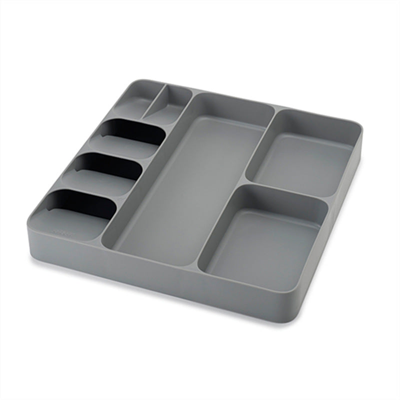 3-in-1 Large Cutlery Drawer Organizer - Kitchen Tableware Storage Box