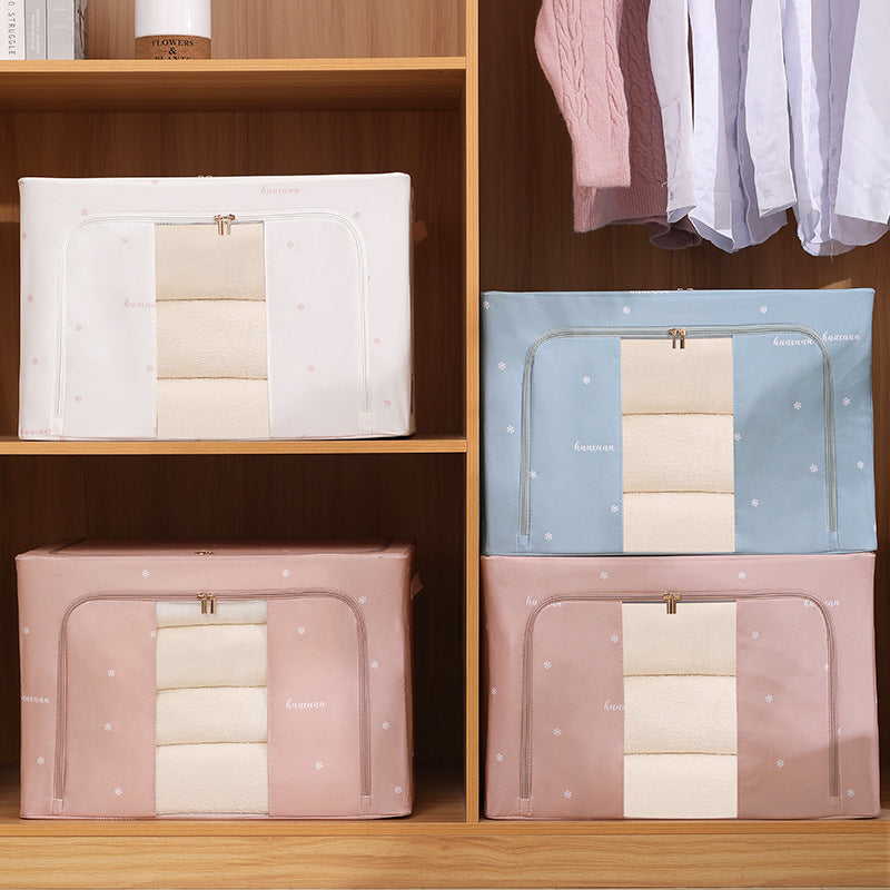 Thickened Folding Fabric Storage Box - Large Size Quilt & Toy Organizer