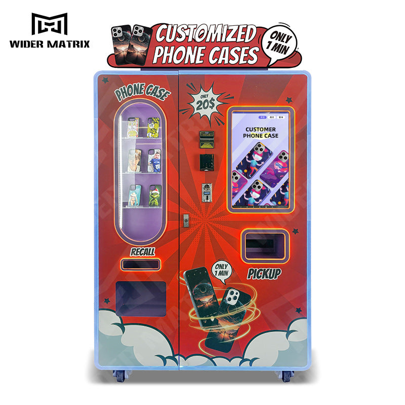 WM880 Smart Unmanned DIY Phone Case Printing Vending Machine – Factory Direct Commercial Deployment