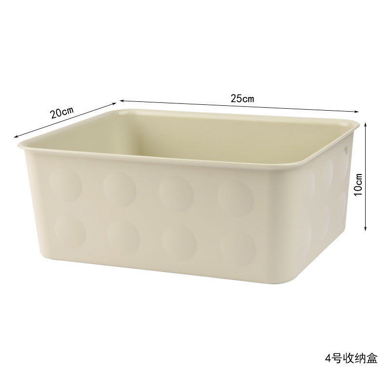 Desktop Storage Organizer Box - Cosmetic & Snack Compartment Basket
