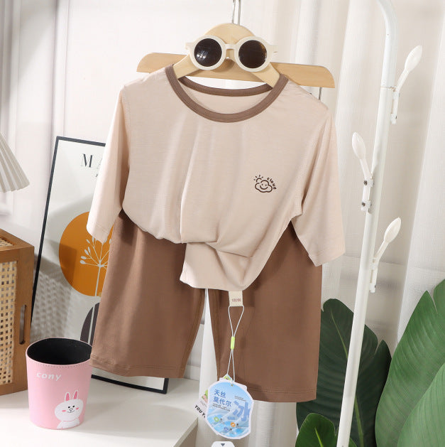 Premium Tencel Modal 3/4 Sleeve Loungewear Set Ultra Soft Cooling Summer Pajamas