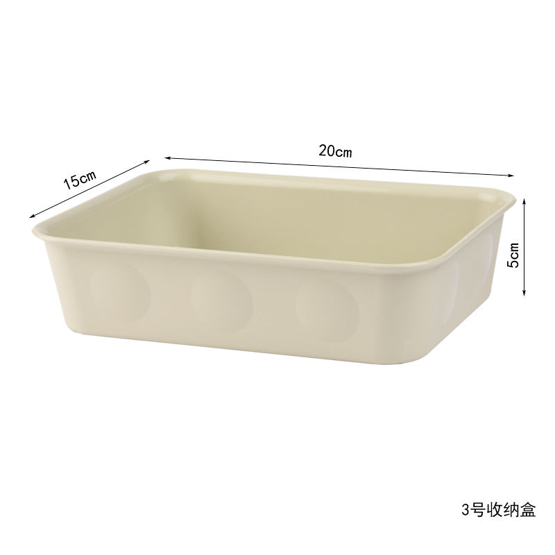 Desktop Storage Organizer Box - Cosmetic & Snack Compartment Basket