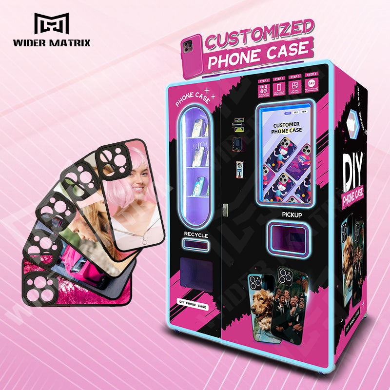 New model for shopping malls, cinemas, amusement parks, self-service vending machines, DIY phone cases, fully automatic phone case printing vending machines