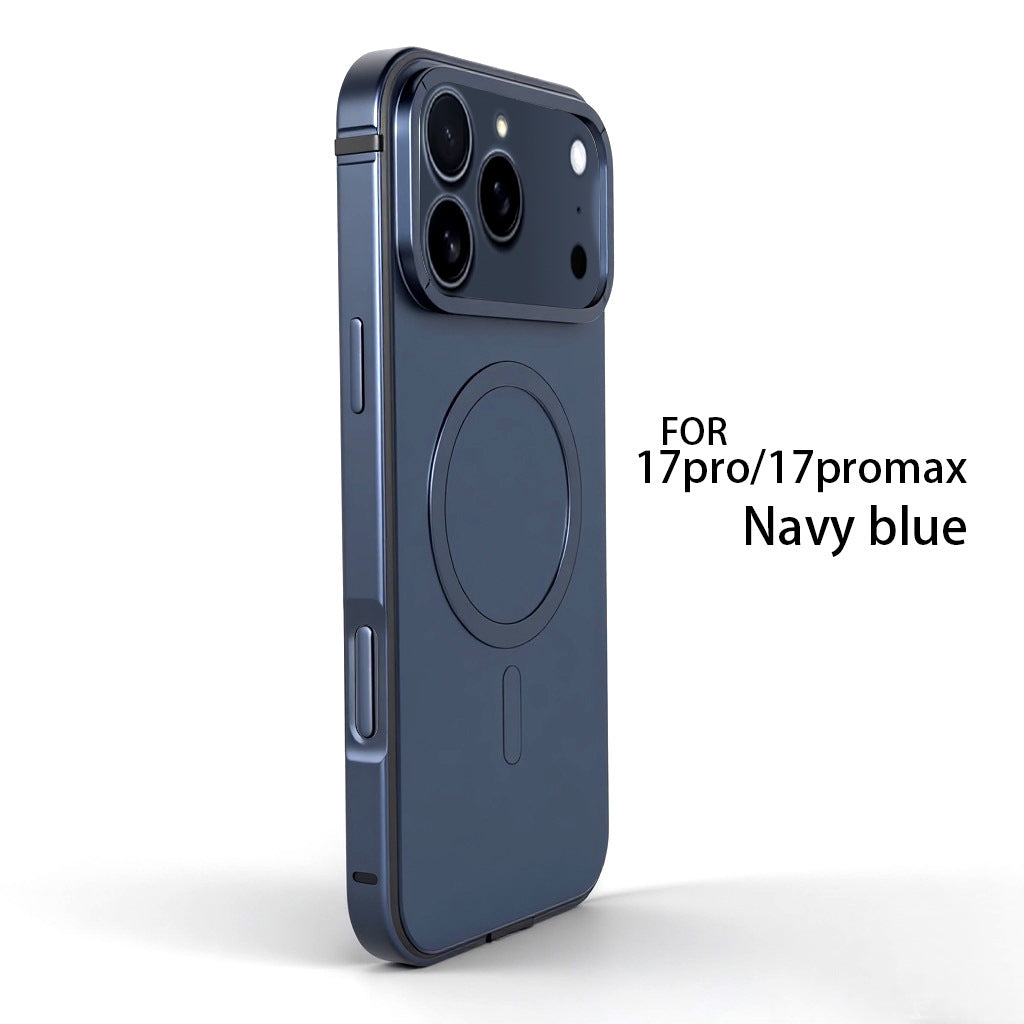 iPhone 17 Pro / Pro Max Metallic Shockproof Magnetic Phone Case