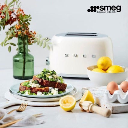 SMEG TSF01 Retro Multi-Function Stainless Steel Toaster - Italian Vintage Breakfast Machine