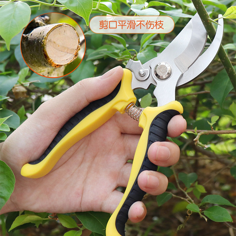 Professional Ergonomic Fruit Tree Pruning Shears - Labor-Saving Garden Branch Bypass Secateurs