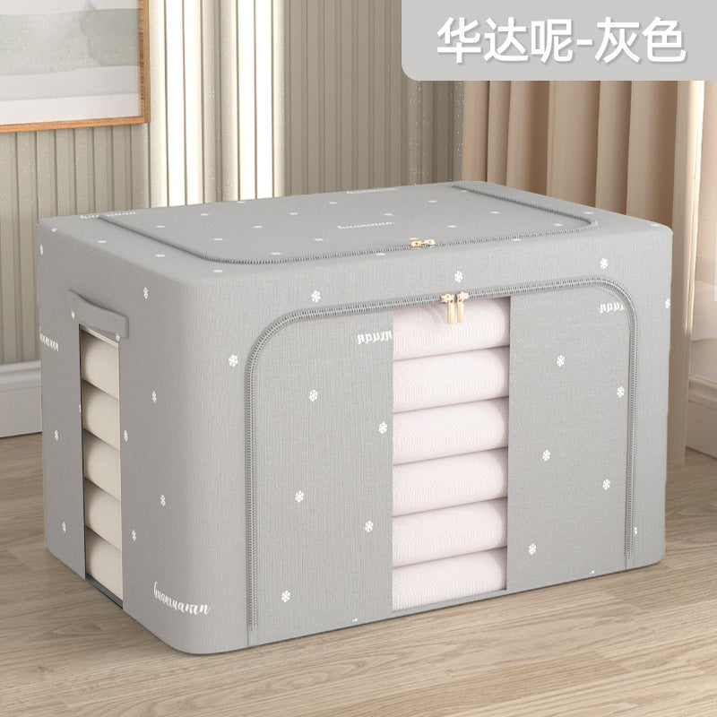 Thickened Folding Fabric Storage Box - Large Size Quilt & Toy Organizer