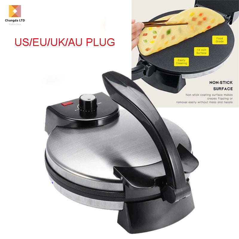 Double-Sided Electric Pizza & Roti Maker - Multi-Functional Crepe Baking Pan