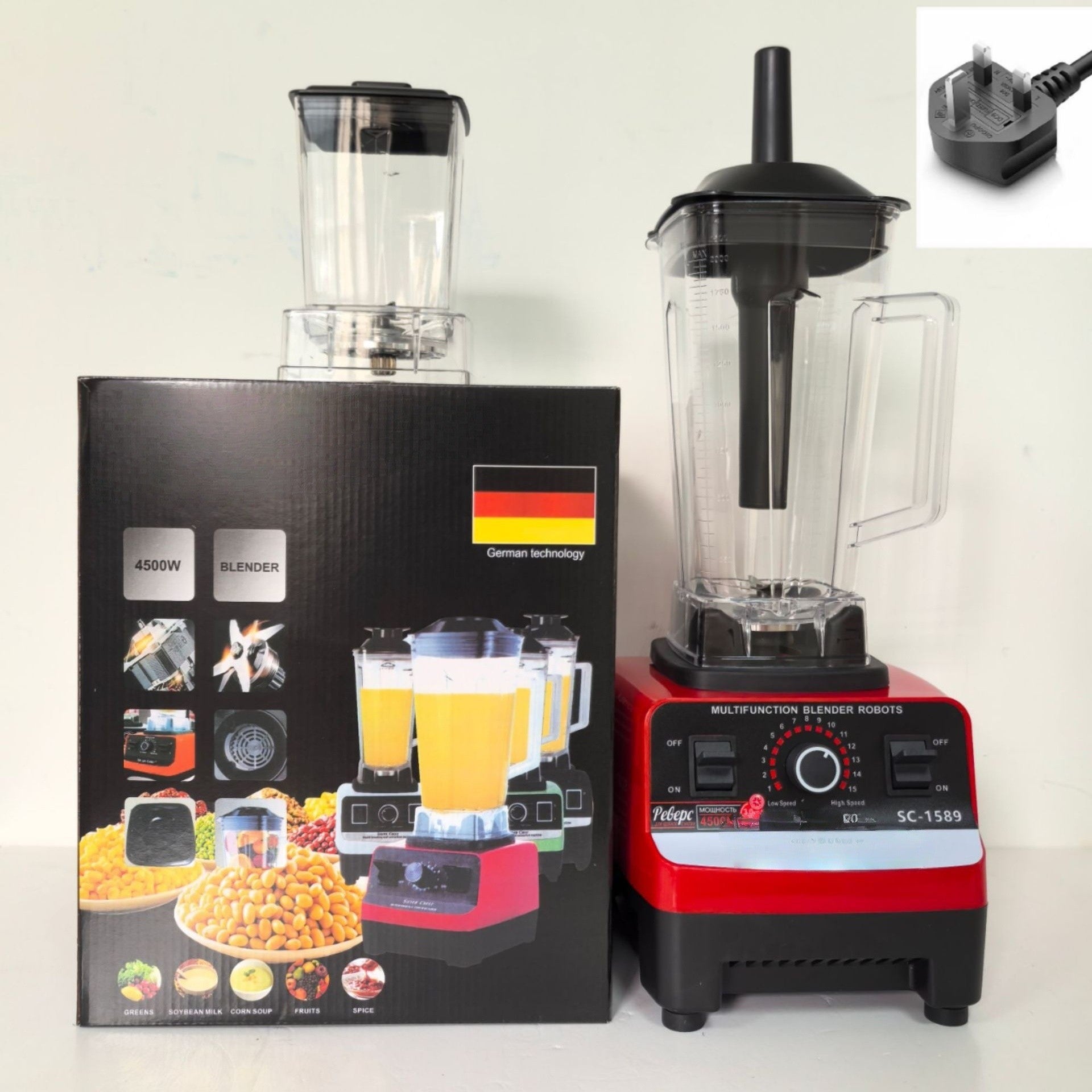 Heavy-Duty High-Power Commercial Blender - Multi-Functional Smoothie & Nutrition Wall-Breaker