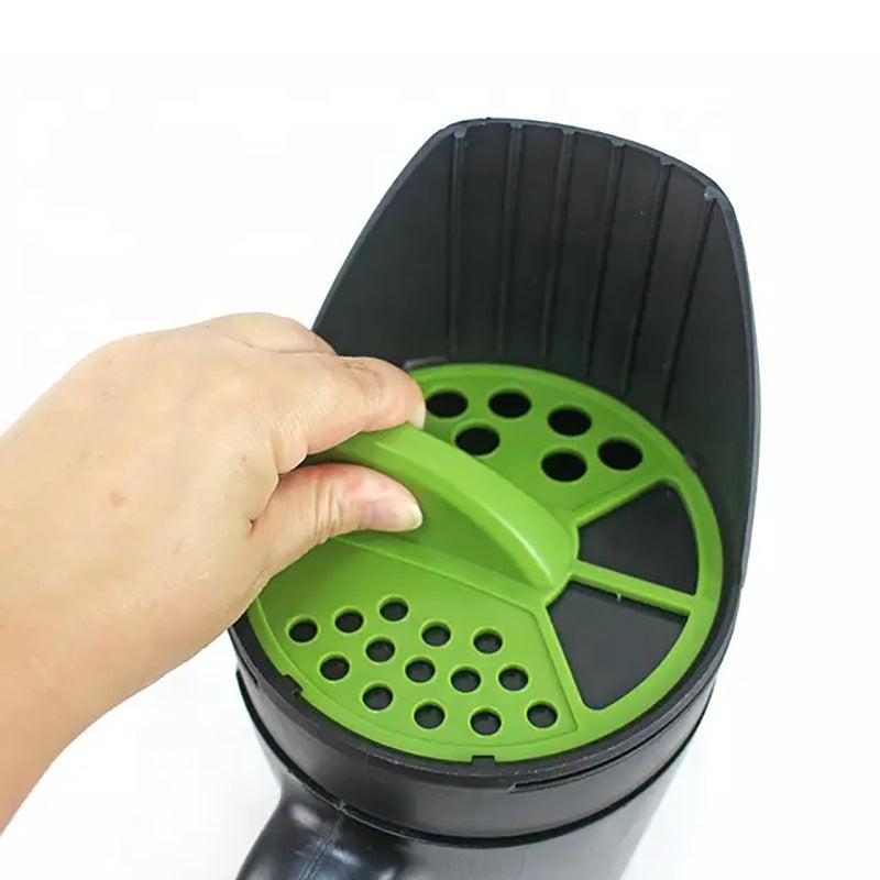 Handheld Lawn Seed & Fertilizer Spreader - Multi-Purpose Garden Seeding Pot Shaker