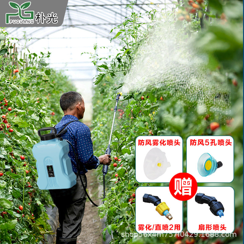 Heavy-Duty Electric Backpack Garden Sprayer - Battery-Powered Agricultural Watering System