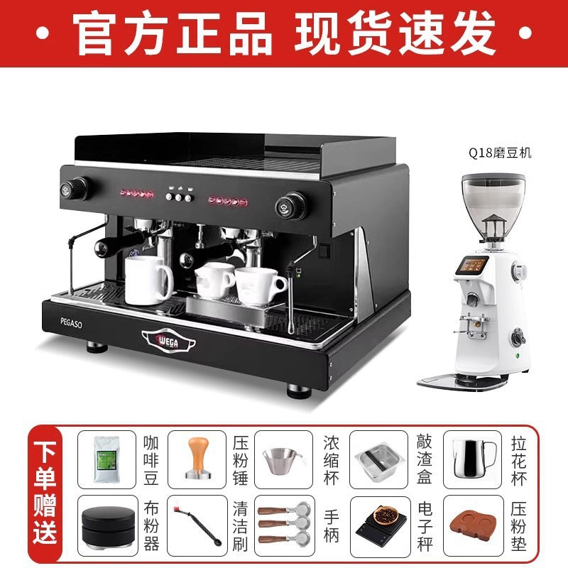 Wega Pegaso Commercial E61 Espresso Machine – Electro-Control, Single & Double Group Head (White / Black / Silver)