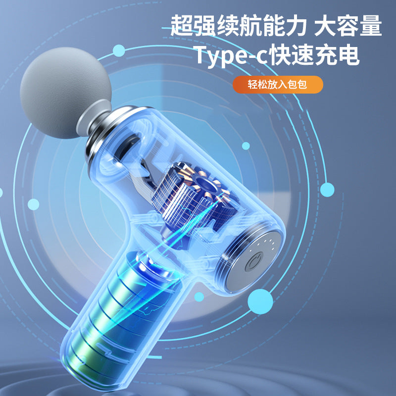 Mini Portable Electric Massage Gun - Compact Cervical Spine Muscle Massager