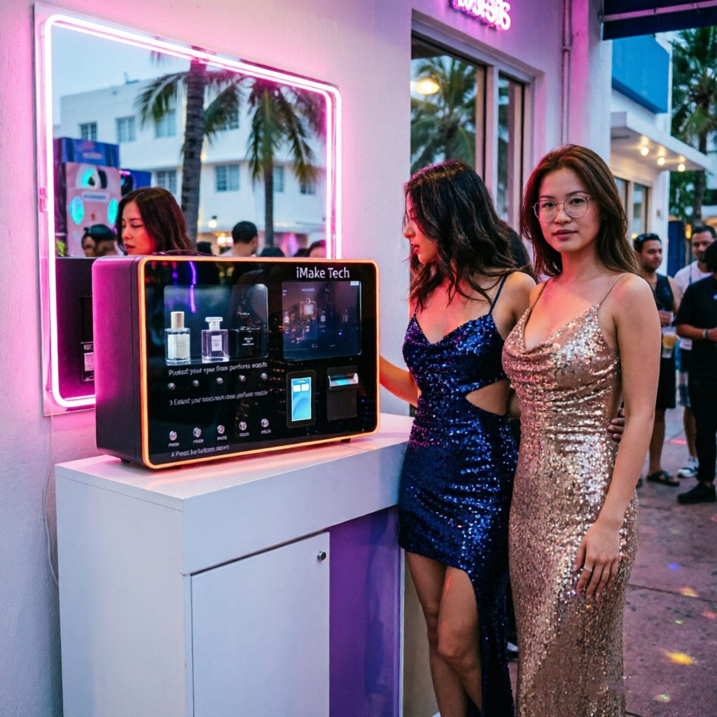 Automatic Perfume Vending Machine for Hotel Lobby with Sleek