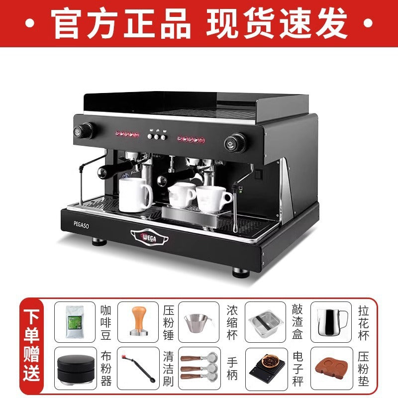 Wega Pegaso Commercial E61 Espresso Machine – Electro-Control, Single & Double Group Head (White / Black / Silver)