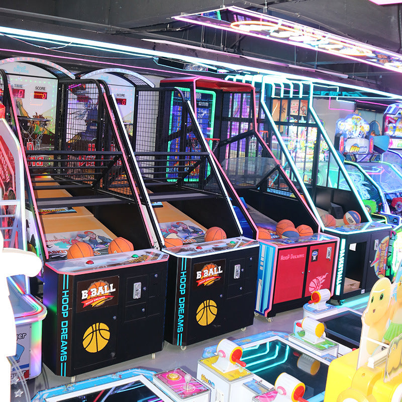 Luxury Coin-Operated Arcade Basketball Shooting Machine - Large Adult Electronic Game Cabinet