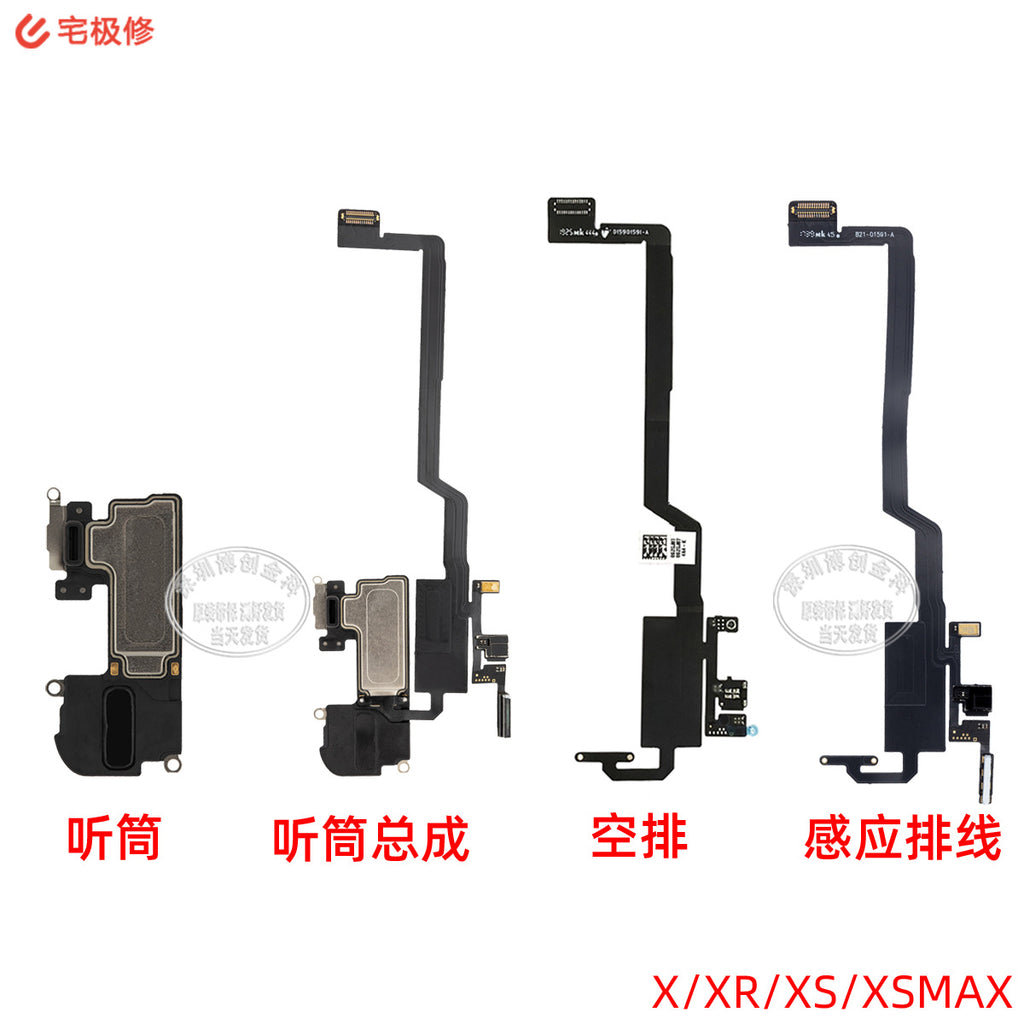 iPhone Earpiece Speaker and Proximity Sensor Flex Cable Replacement for iPhone X to 16 Series