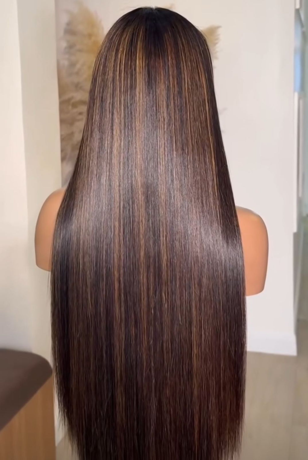 Piano Color Highlight Glueless HD Lace Frontal Wig - 100% Straight Human Hair
