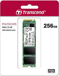 Transcend 220S 256GB NVMe PCIe Gen3x4 M.2 Internal SSD - High-Speed Solid State Drive