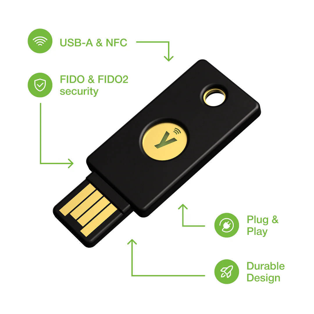 Yubico Security Key C NFC - USB-C Hardware Authentication Token