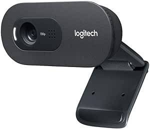 Logitech 720p HD Webcam - Built-In Microphone USB Laptop & PC Desk Camera